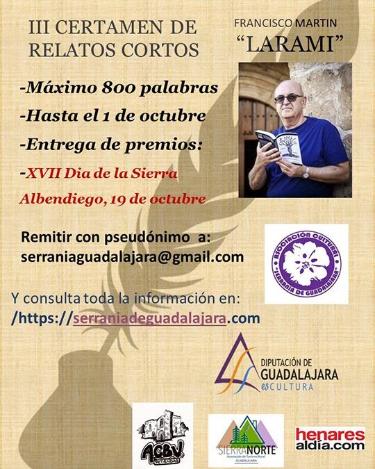 Llega el III Certamen de Relatos Cortos Francisco Martín «Larami»